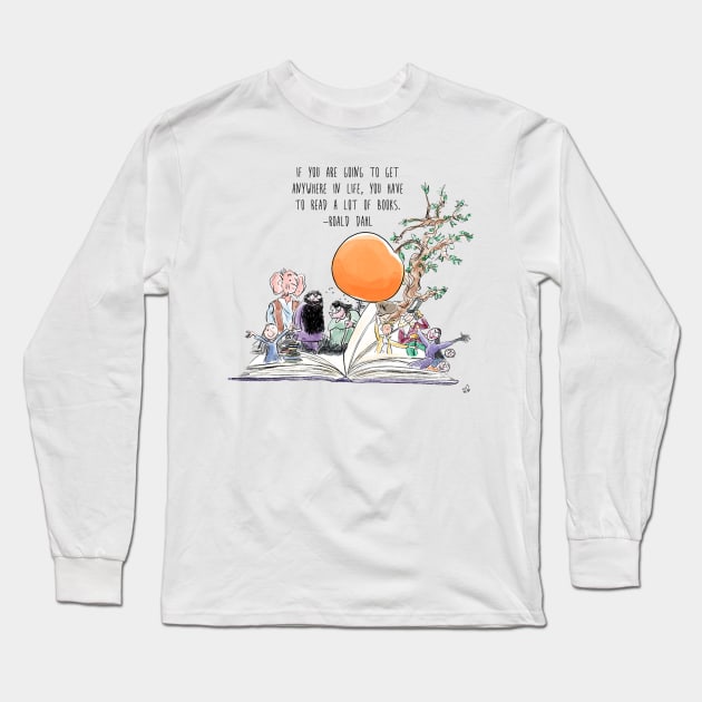 Roald Dahl Day Long Sleeve T-Shirt by hollydoesart